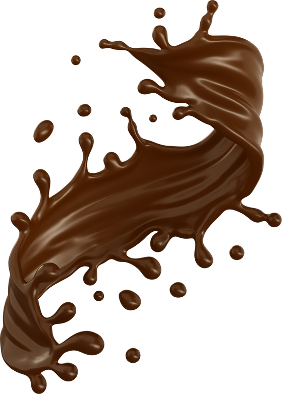 chocolate or cocoa splash